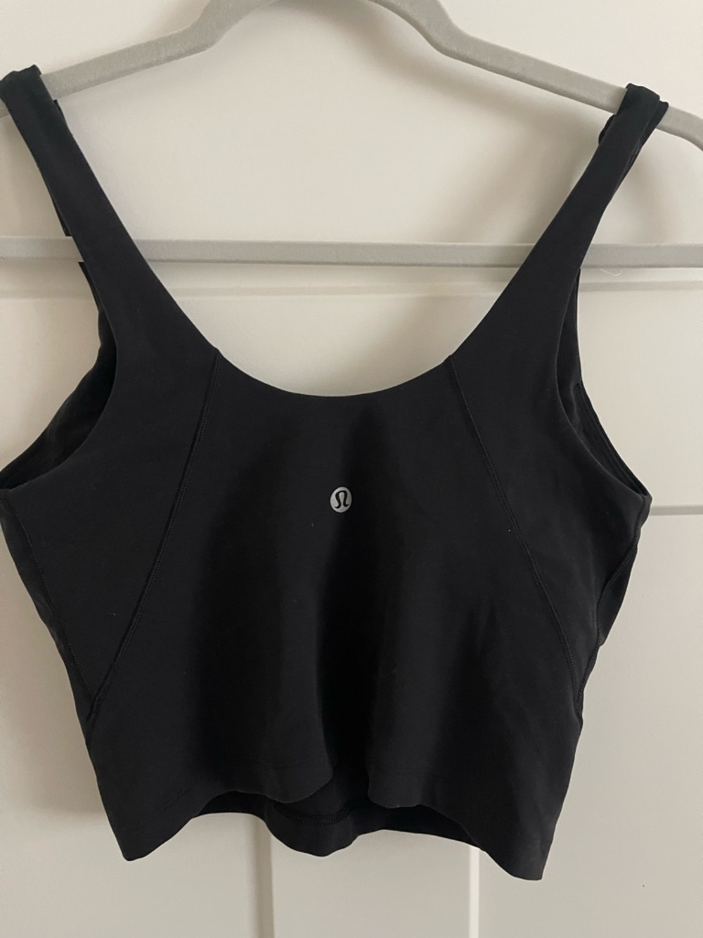 lululemon athletica Black V-Neck Cropped Tank